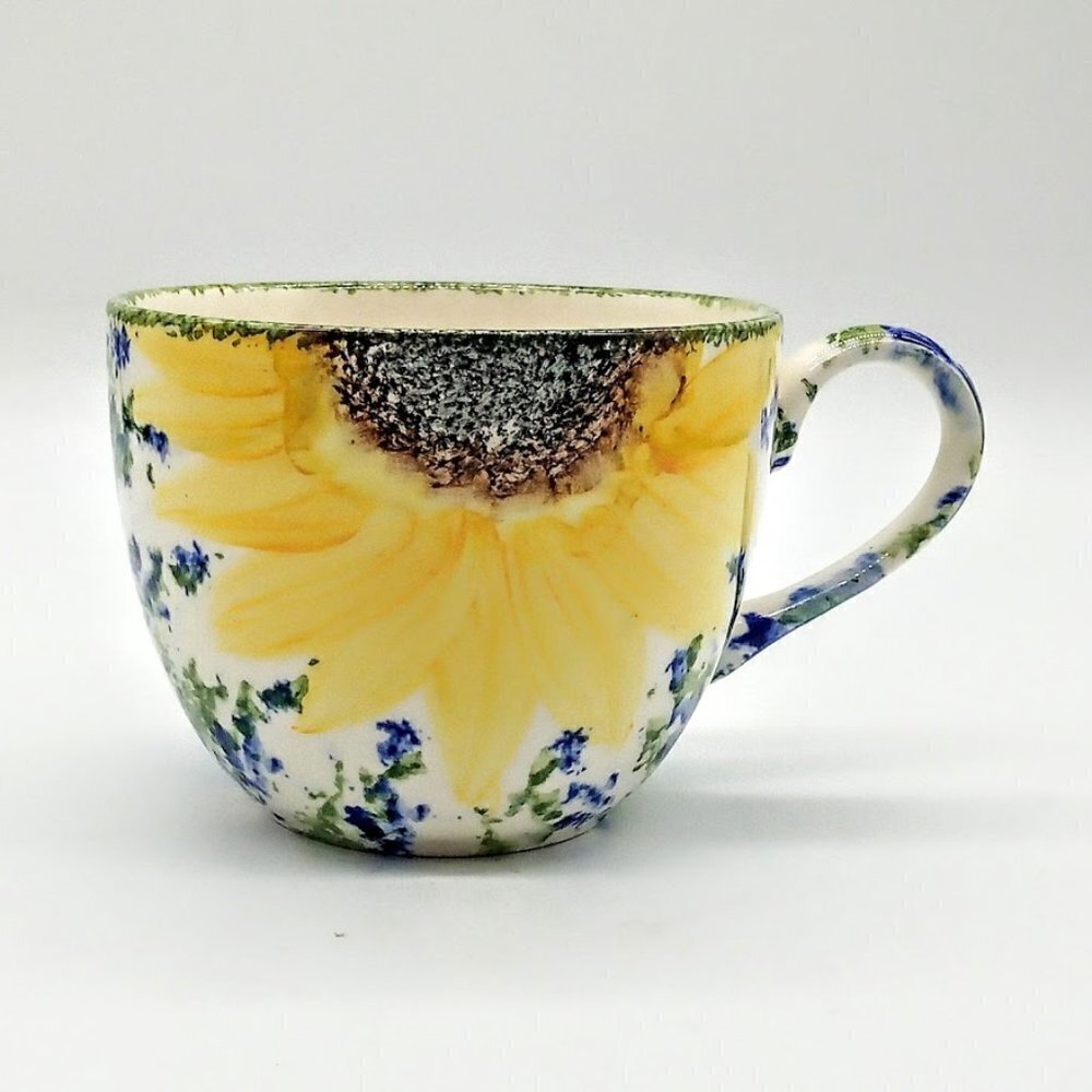 Vintage Hand-Painted Poole Pottery Vincent Ceramic Tea Cup